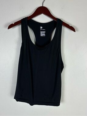 All In Motion Black Racerback Performance Tank Top L